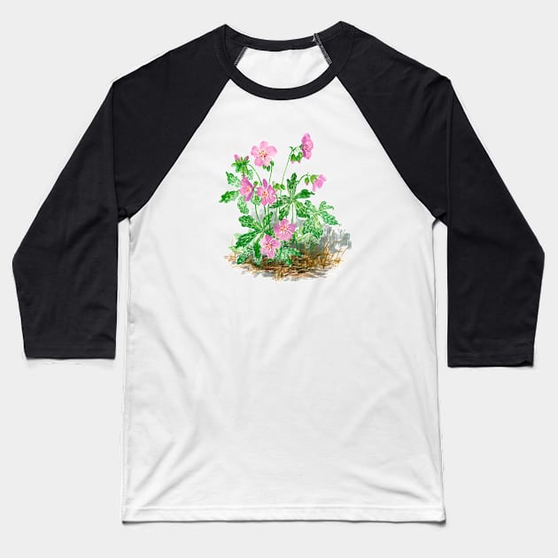 July 27th birthday flower Baseball T-Shirt by birthflower